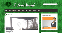 Desktop Screenshot of iloveweed.net
